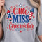 Little Miss Firecracker 4th Of July Patriotic Graphic Tee 3