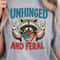 Unhinged And Feral Raccoon 4th Of July Funny Graphic Tee 2