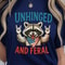 Unhinged And Feral Raccoon 4th Of July Funny Graphic Tee 4