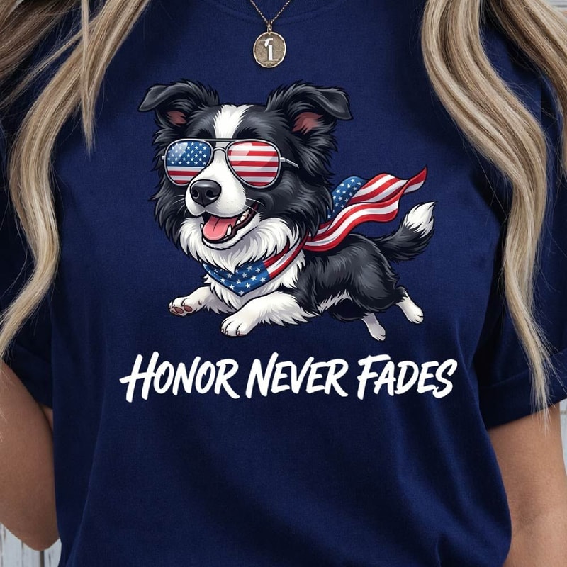 Patriotic Dog Sunglasses 4th Of July Graphic Tee 3