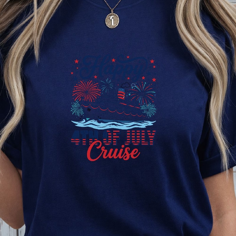 Happy 4th Of July Cruise PNG Patriotic Independence Day Vacation Clipart Design 0