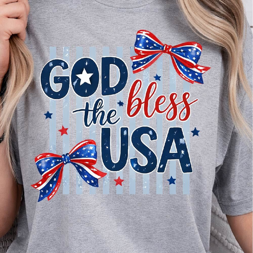 God Bless The USA Patriotic 4th Of July Graphic Tee 2