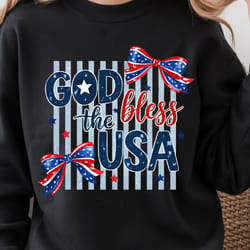 god bless the usa patriotic 4th of july graphic tee