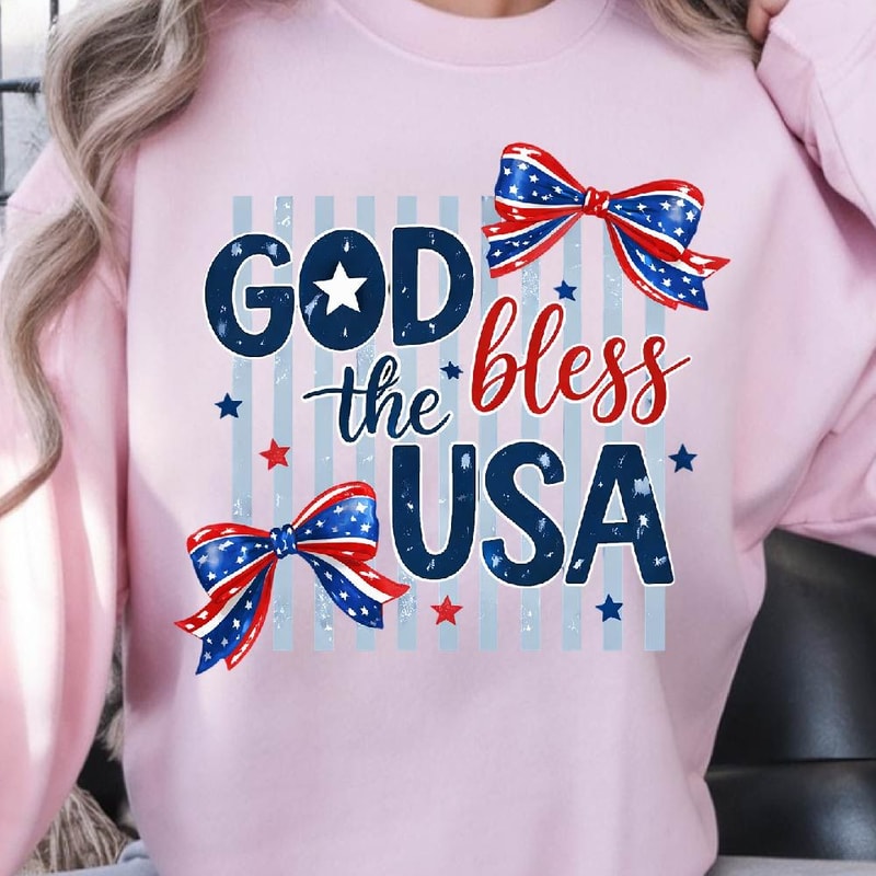 God Bless The USA Patriotic 4th Of July Graphic Tee 3