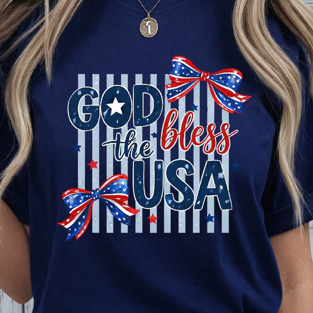 God Bless The USA Patriotic 4th Of July Graphic Tee 4