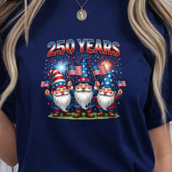 patriotic gnomes 250 years 4th of july png – usa anniversary independence day clipart design