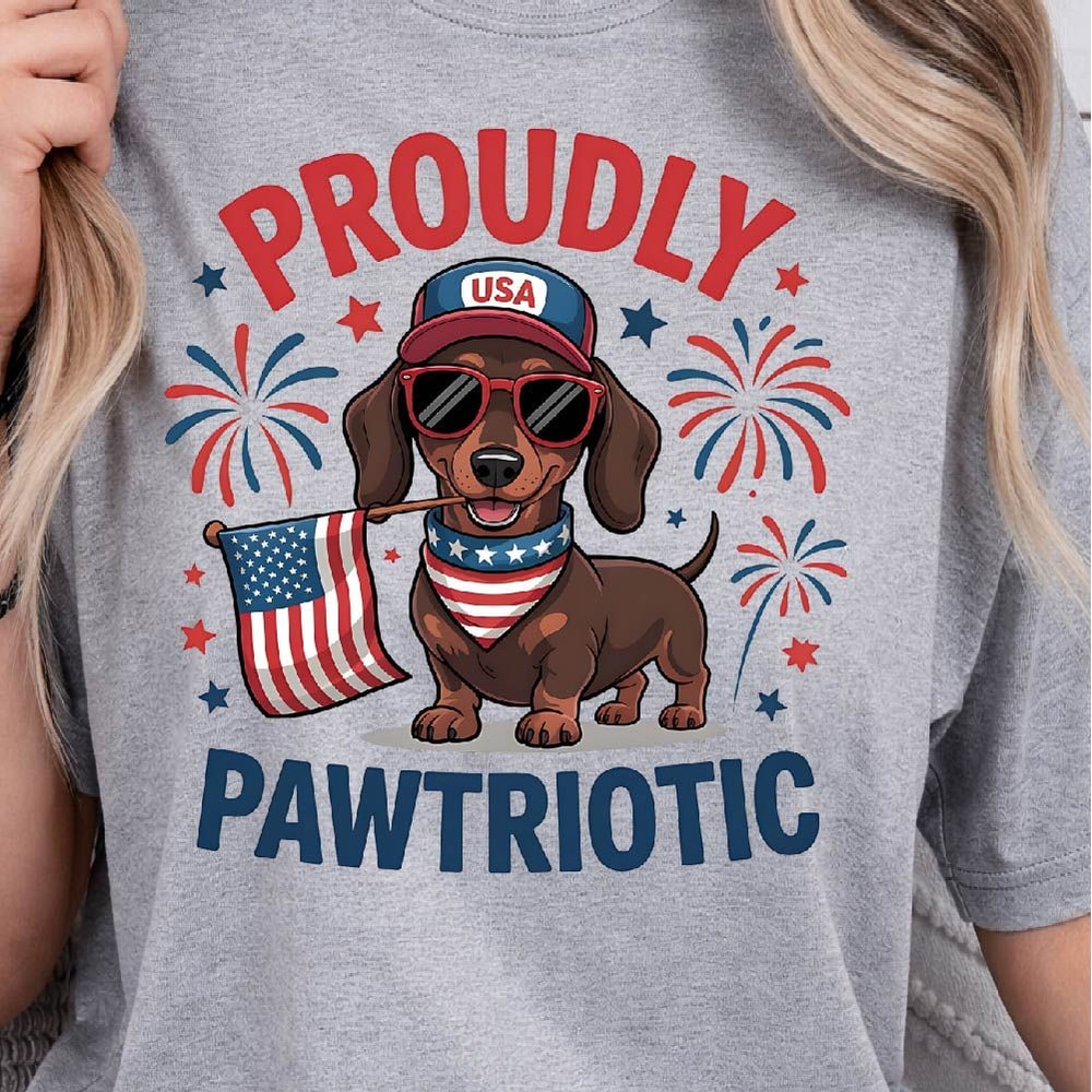 Proudly Pawtriotic Dog 4th Of July 4