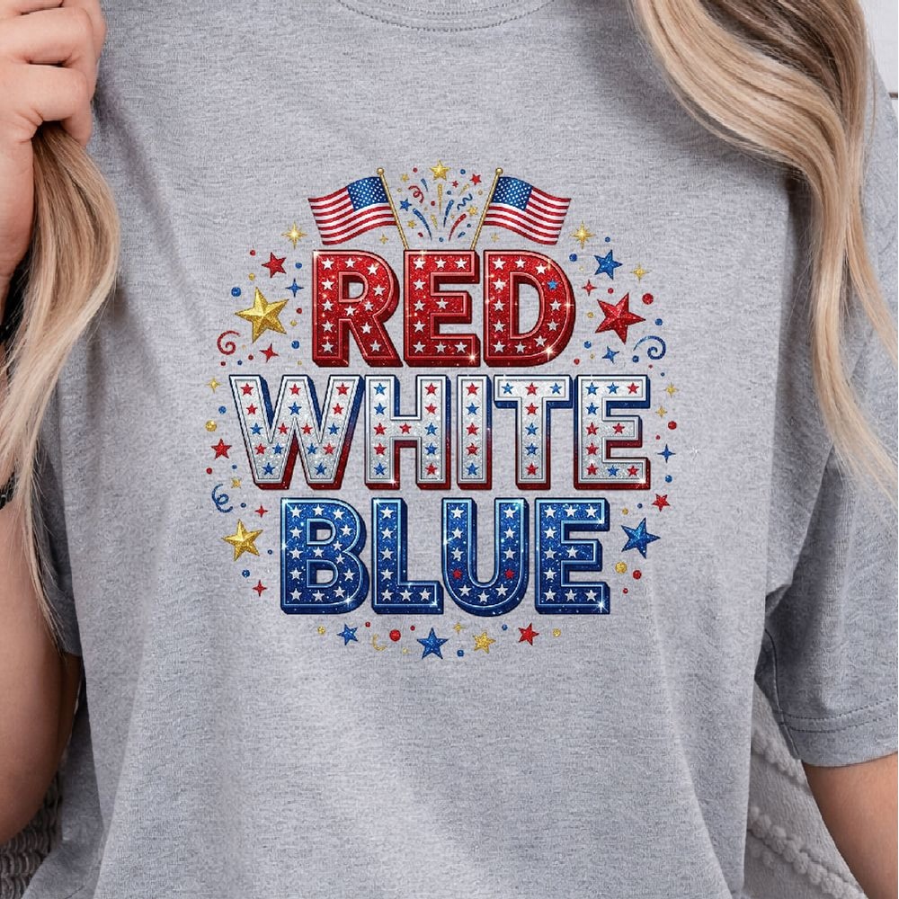 Patriotic Red White Blue 4th Of July PNG Independence Day USA Clipart Design 1