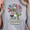 Jurassic Spark BBQ 4th Of July TRex Graphic Tee 2