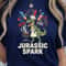 Jurassic Spark BBQ 4th Of July TRex Graphic Tee 4