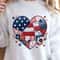 Patchwork American Flag Heart 4th Of July Patriotic Shirt USA Independence Day Tee 4