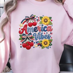 patriotic america vibes 4th of july shirt | usa independence day graphic tee