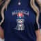 Patriotic Cat Meowica 4th Of July Shirt Funny USA Flag Cat Independence Day Tee 0