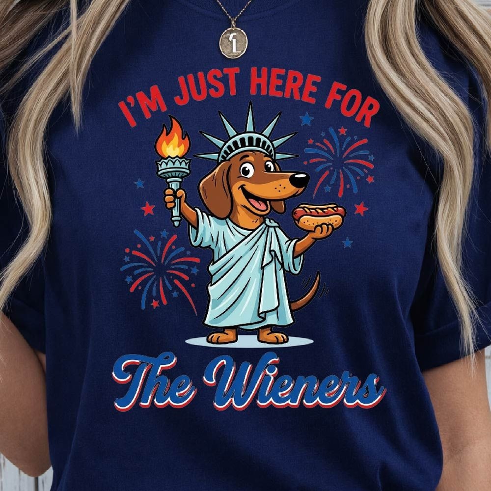 Wiener Dog 4th Of July Patriotic Graphic Tee 3