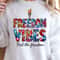 Freedom Vibes 4th Of July Patriotic Graphic Tee 0