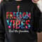 Freedom Vibes 4th Of July Patriotic Graphic Tee 4