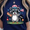 4th Of July Funny Raccoon Patriotic Graphic Tee 1