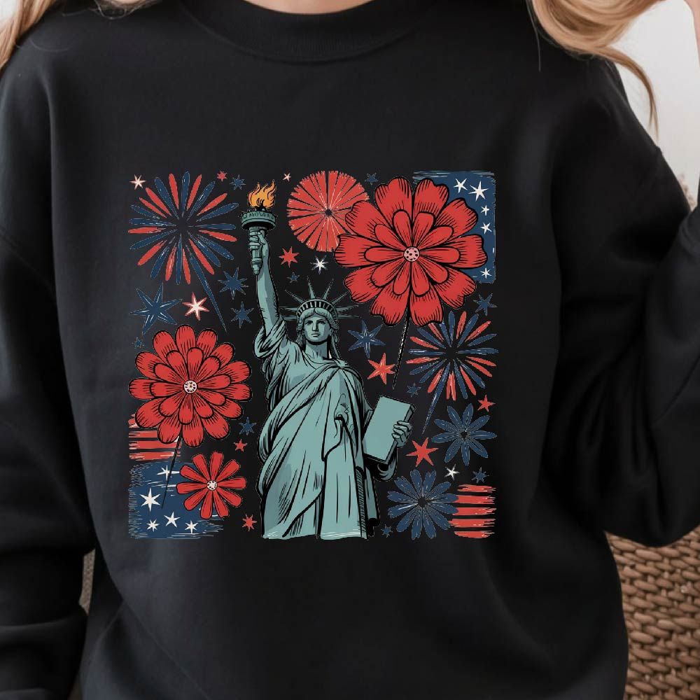 4th Of July Statue Of Liberty America Graphic Tee 2