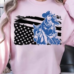 western american flag 4th of july patriotic graphic tee
