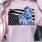 Western American Flag 4th Of July Patriotic Graphic Tee 0