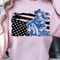 Western American Flag 4th Of July Patriotic Graphic Tee 0