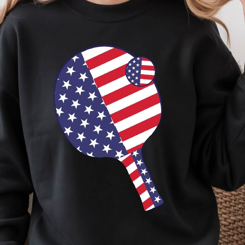 Tennis American Flag 4th Of July Graphic Tee 2