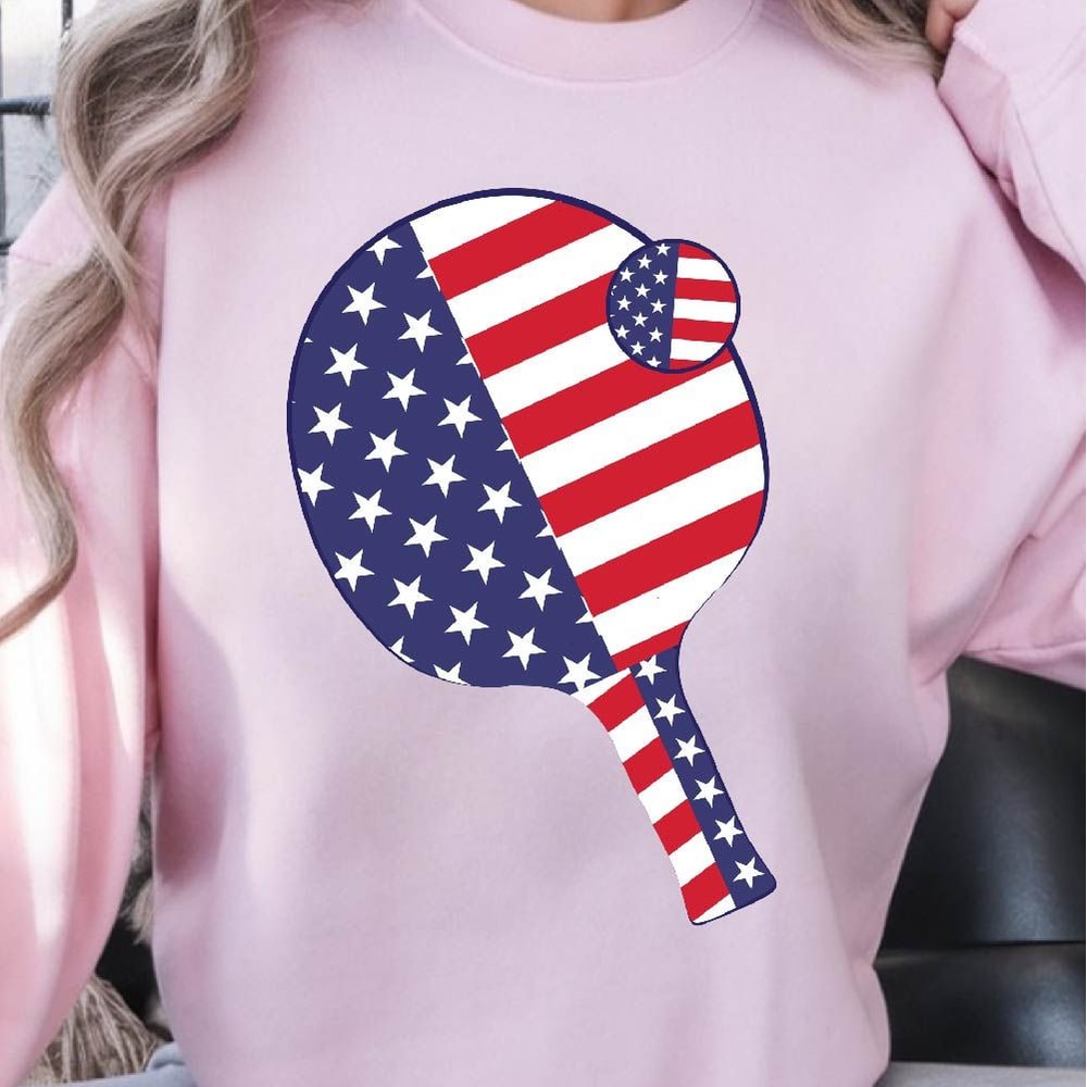 Tennis American Flag 4th Of July Graphic Tee 3