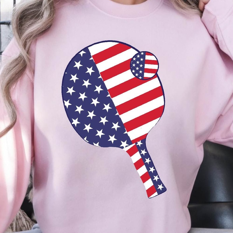 Tennis American Flag 4th Of July Graphic Tee 3