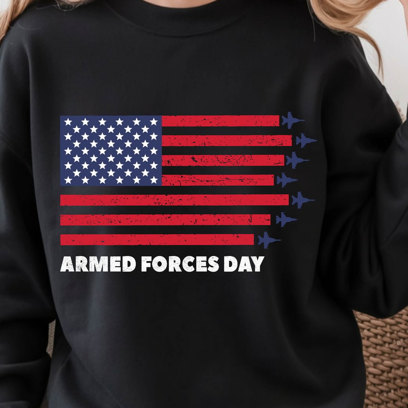 4th Of July Armed Forces Patriotic Graphic Tee 3