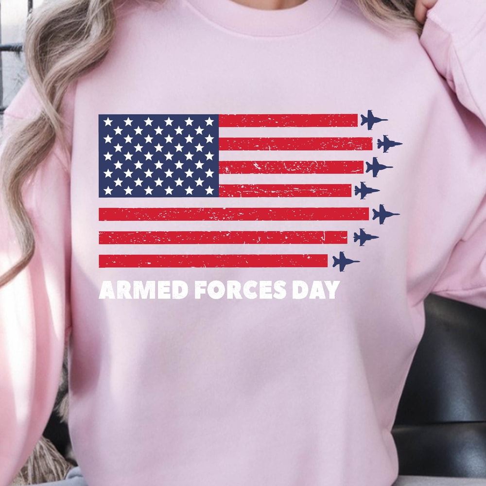 4th Of July Armed Forces Patriotic Graphic Tee 4