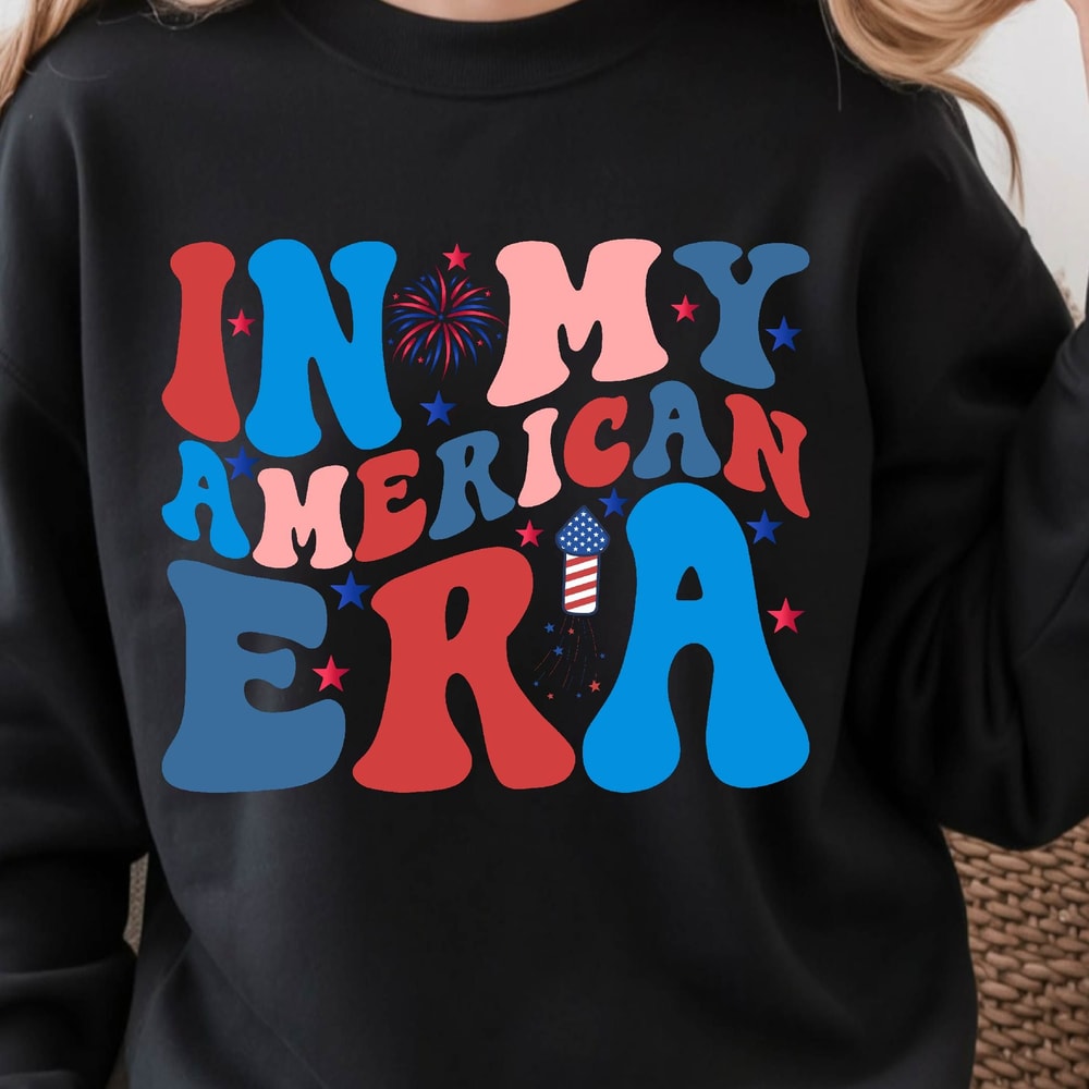 In My American Era Retro 4th Of July Graphic Tee 3