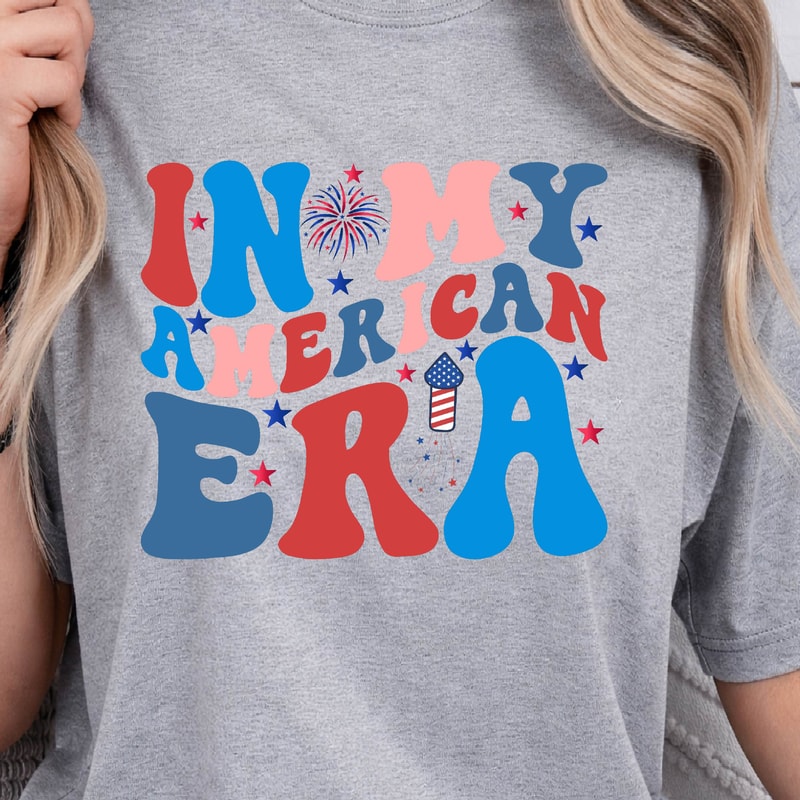 In My American Era Retro 4th Of July Graphic Tee 2