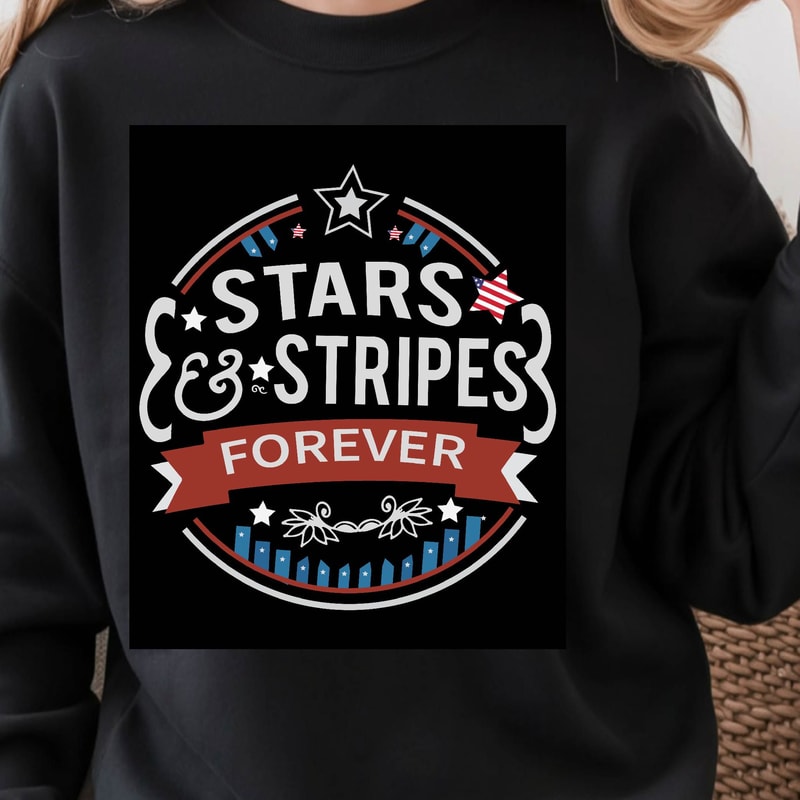 4th Of July Stars And Stripes Patriotic Graphic Tee 1