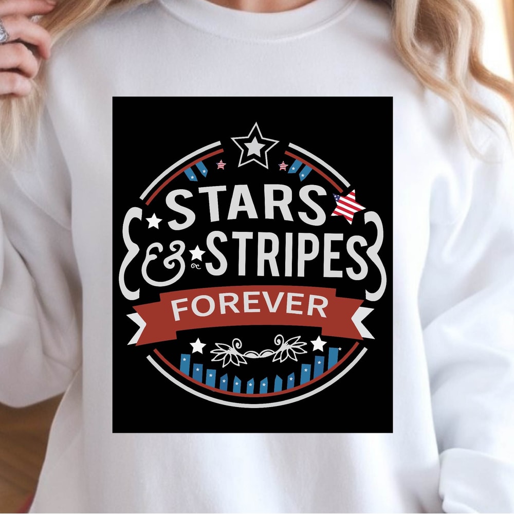 4th Of July Stars And Stripes Patriotic Graphic Tee 4