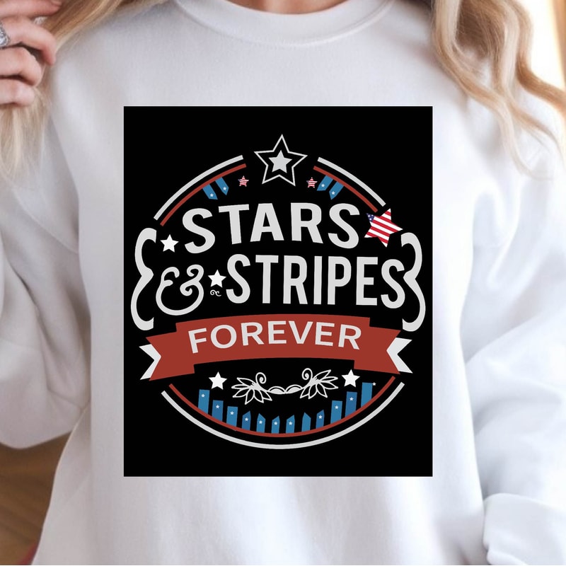 4th Of July Stars And Stripes Patriotic Graphic Tee 4