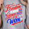 4th Of July Freedom Flag Patriotic Graphic Tee 2