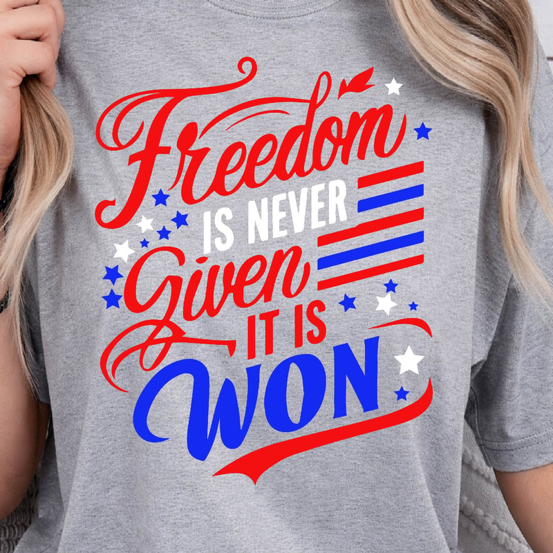 4th Of July Freedom Flag Patriotic Graphic Tee 2