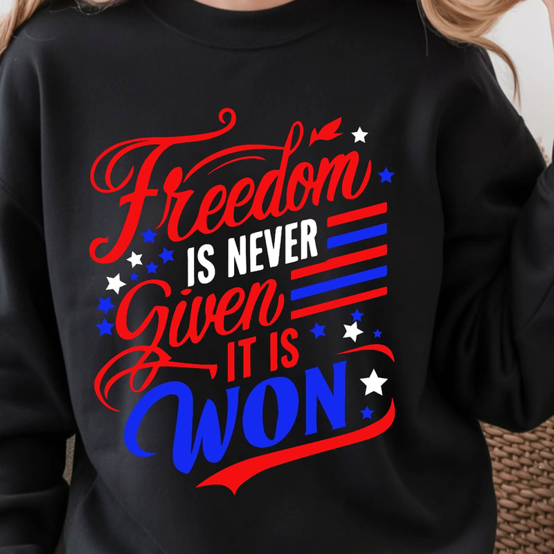 4th Of July Freedom Flag Patriotic Graphic Tee 3