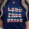 Land Of The Brave 4th Of July Patriotic Graphic Tee 4