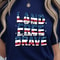 Land Of The Brave 4th Of July Patriotic Graphic Tee 4