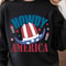 4th Of July America Howdy Patriotic Graphic Tee 1