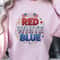 Patriotic Red White Blue 4th Of July American Flag Graphic Tee 3