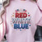 Patriotic Red White Blue 4th Of July American Flag Graphic Tee 3