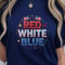 Patriotic Red White Blue 4th Of July American Flag Graphic Tee 4