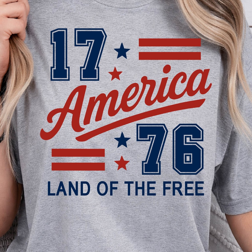 America 1776 4th Of July Patriotic Graphic Tee 0