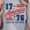 America 1776 4th Of July Patriotic Graphic Tee 0