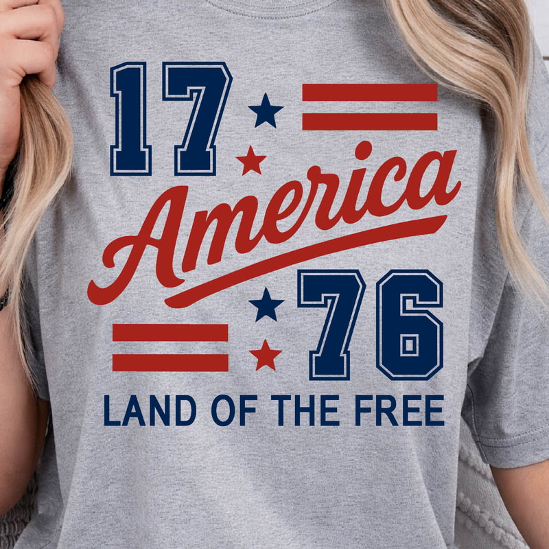 America 1776 4th Of July Patriotic Graphic Tee 0