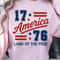 America 1776 4th Of July Patriotic Graphic Tee 2