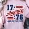 America 1776 4th Of July Patriotic Graphic Tee 2