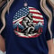 Bigfoot Mountain American Flag 4th Of July Graphic Tee 3